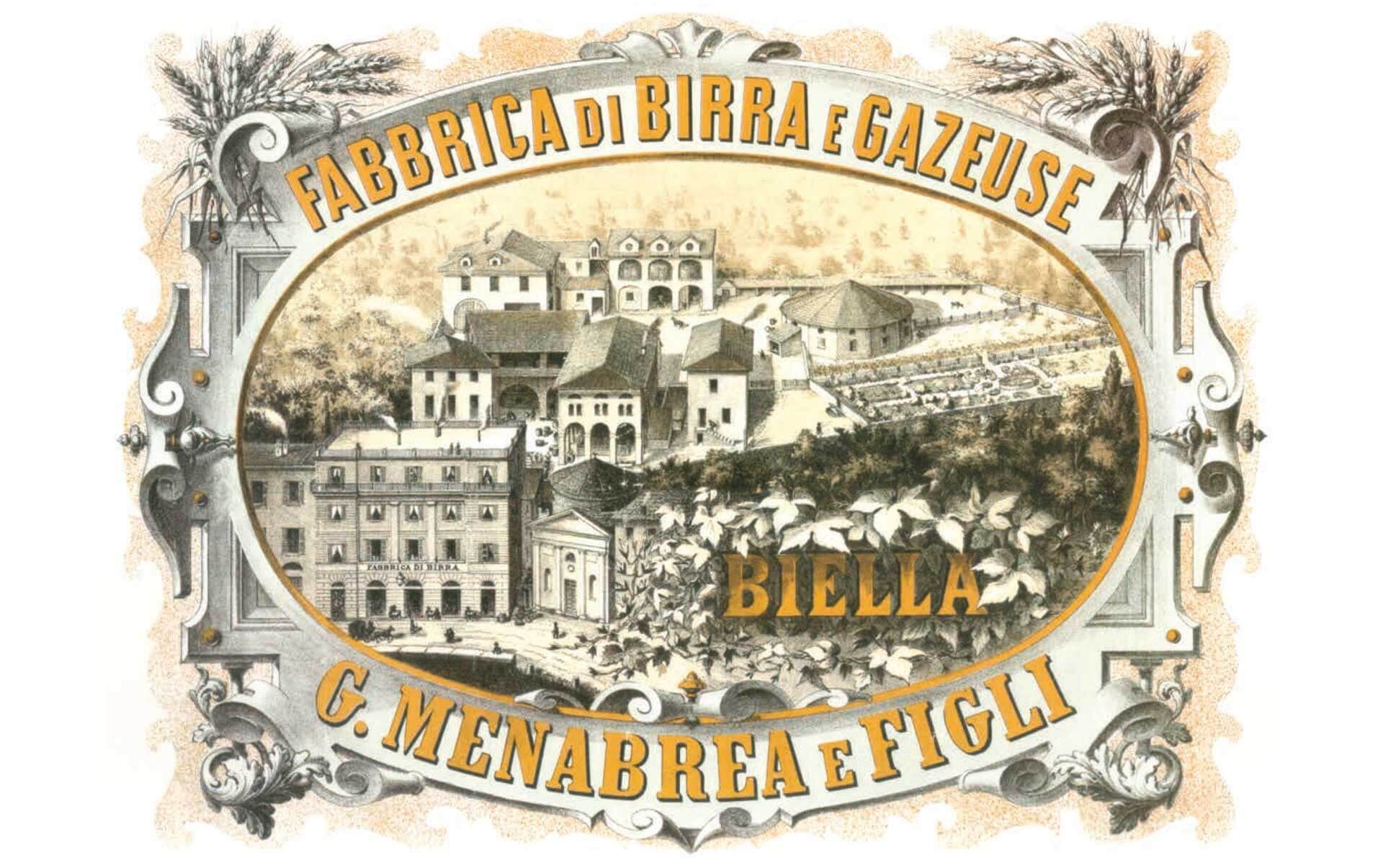 Nascita del logo Menabrea immagine 1874