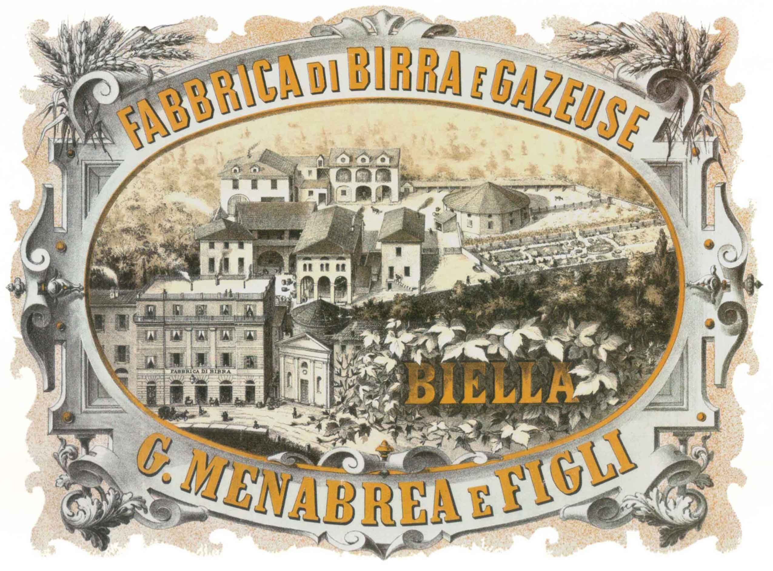 The Menabrea Brewery 1846 Historical Image 1