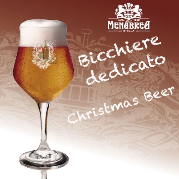 Menabrea Christmas Beer Special Glass image