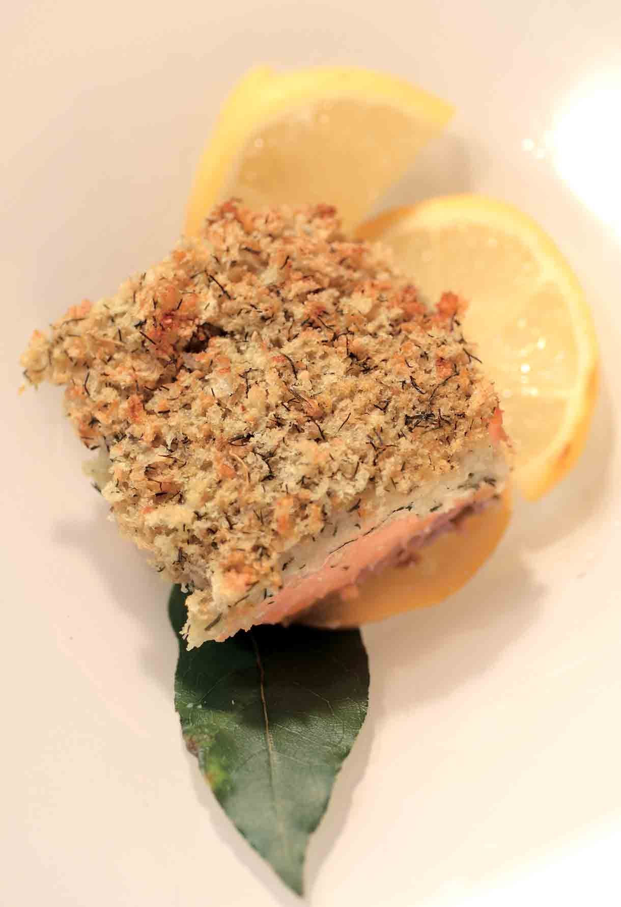 menabrea ricette gourmet secondi piatti salmone in crosta di pane