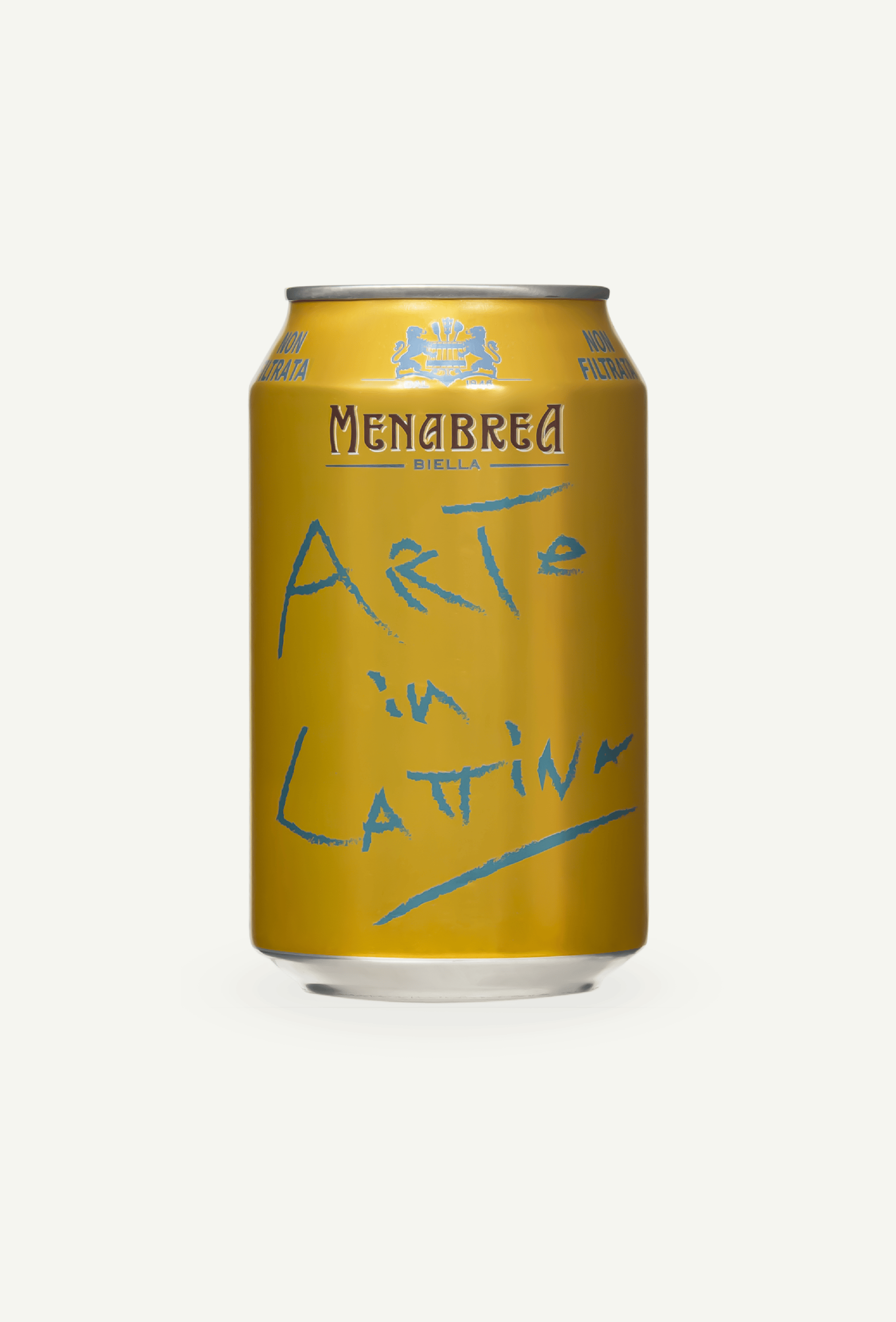 Birra Menabrea Arte da Bere Arte in Lattina Non Filtrata link page image