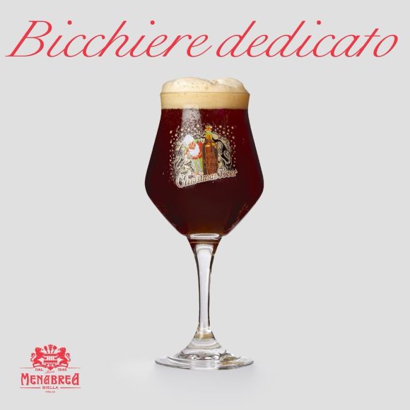 Menabrea Birra di Natale Bicchiere Dedicato