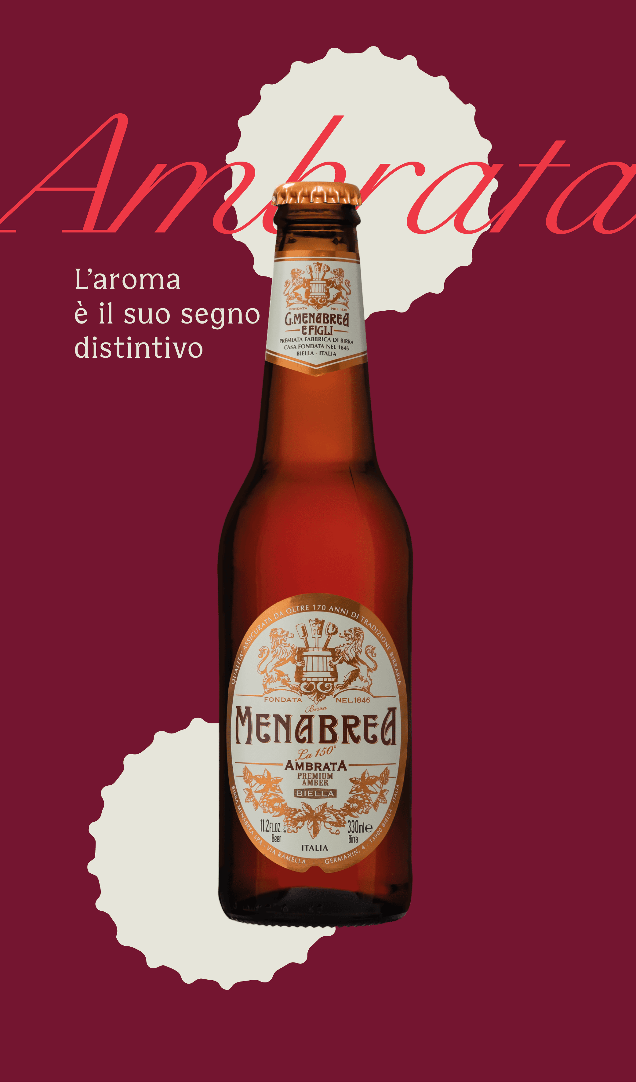 La 150 Ambrata Birra Menabrea main Image Mobile