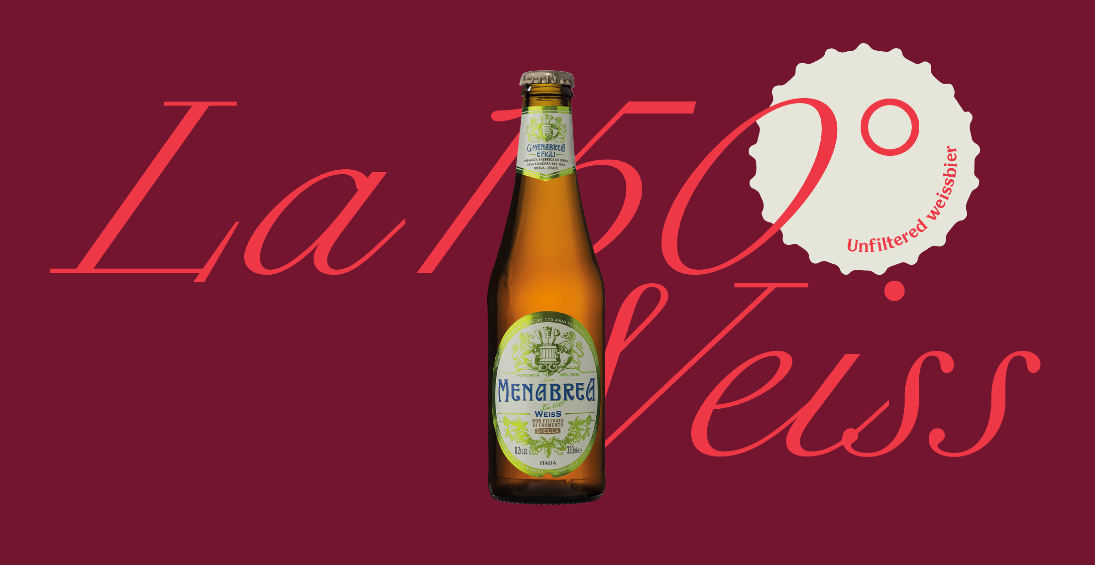 La 150 Weiss Birra Menabrea main Image Desktop