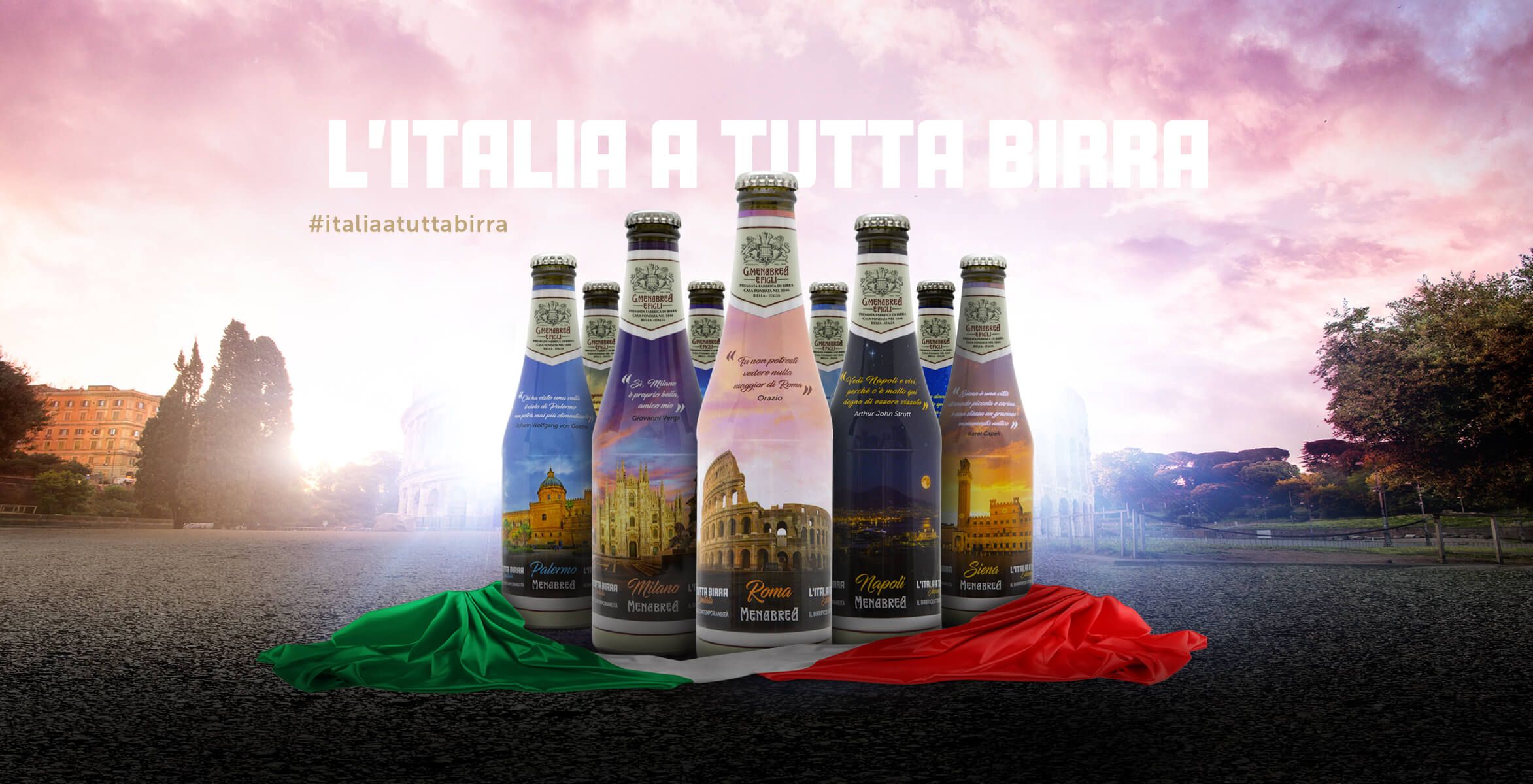 nuova collezione di Birra Menabrea l'Italia a tutta birra mobile image